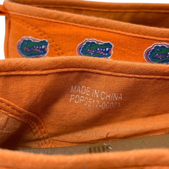 NCAA UF Florida Gators Espadrille Shoes Canvas Slip On Flat Orange Womens 9 - Picture 8 of 12